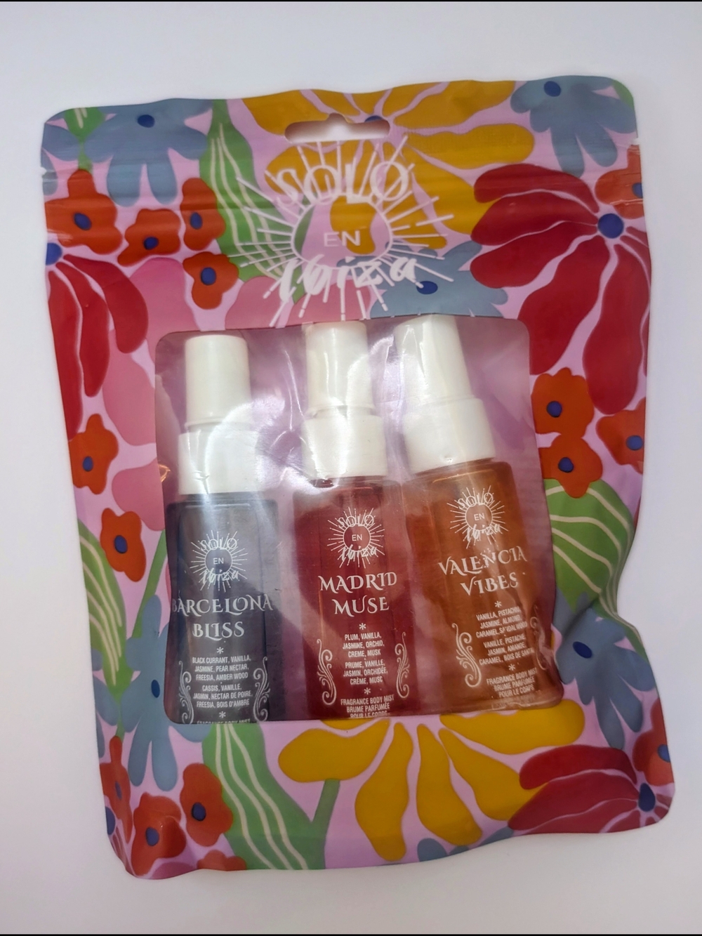 Solo En Ibiza 3 Pc Travel Sets (2 Sets See Description)
